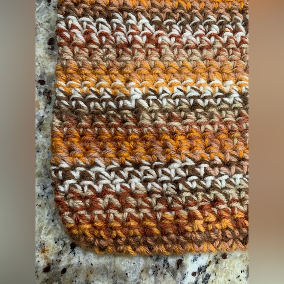 Crossbody Bag, Brown/Orange Multicolor, handmade, crochet - Picture 7 of 16